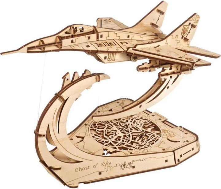 Productafbeelding Ugears 70191 - Het Oekraïense gevechtsvliegtuig De geest van Kiev (181 onderdelen)