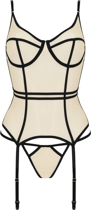Produktbild Passion PE Serara corset & thong beige L/XL (L)