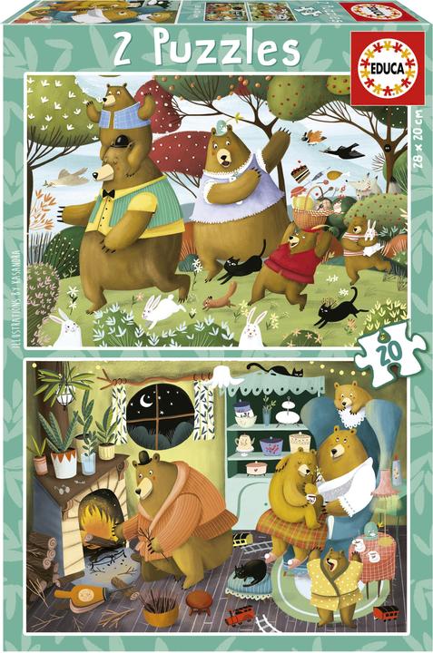 Produktbild Educa Παζλ Forest Tales 2×20 EDU19686 (20 Teile)