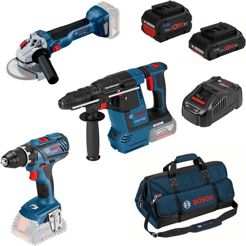 Bosch Professional, Elektrowerkzeug Set, 18V 3 tool KIT