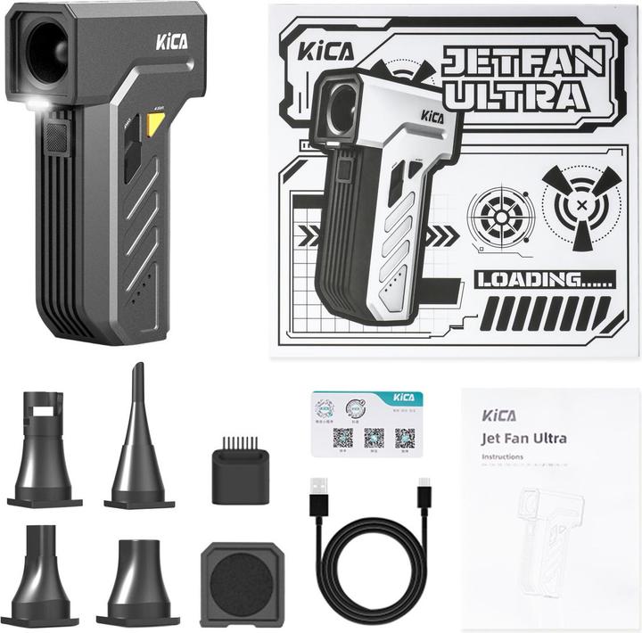 Actual product image Kica Jet Fan Ultra Black