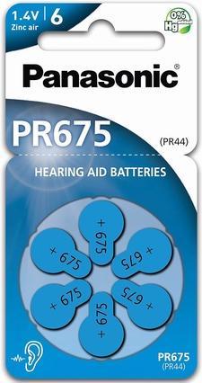 Image du produit Panasonic Piles pour appareils auditifs PR675 (6 pcs, 675)