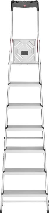 Produktbild Hailo L60 StandardLine, Alu-Sicherheits-Stehleiter, 7 Stufen (Stehleiter, 13 cm)