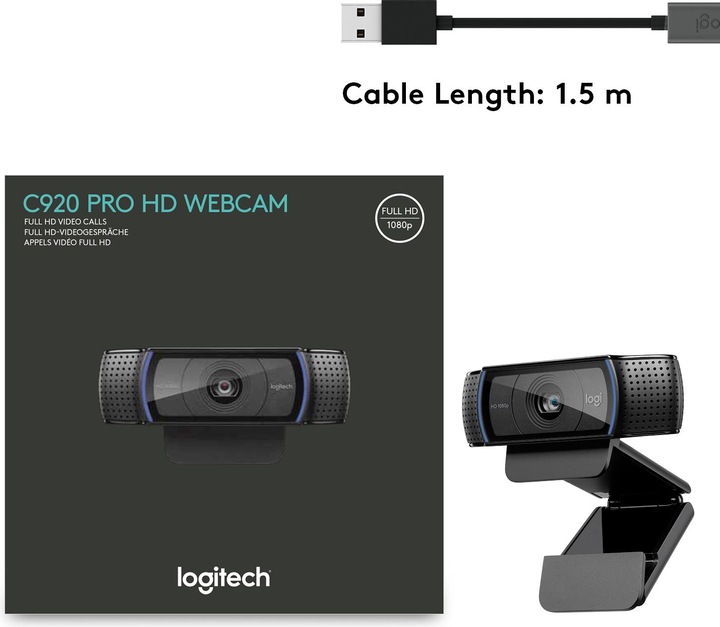 Produktbild Logitech HD Pro C920 (2 Mpx)