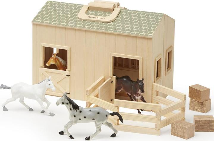 Actual product image Melissa & Doug Mini horse stable
