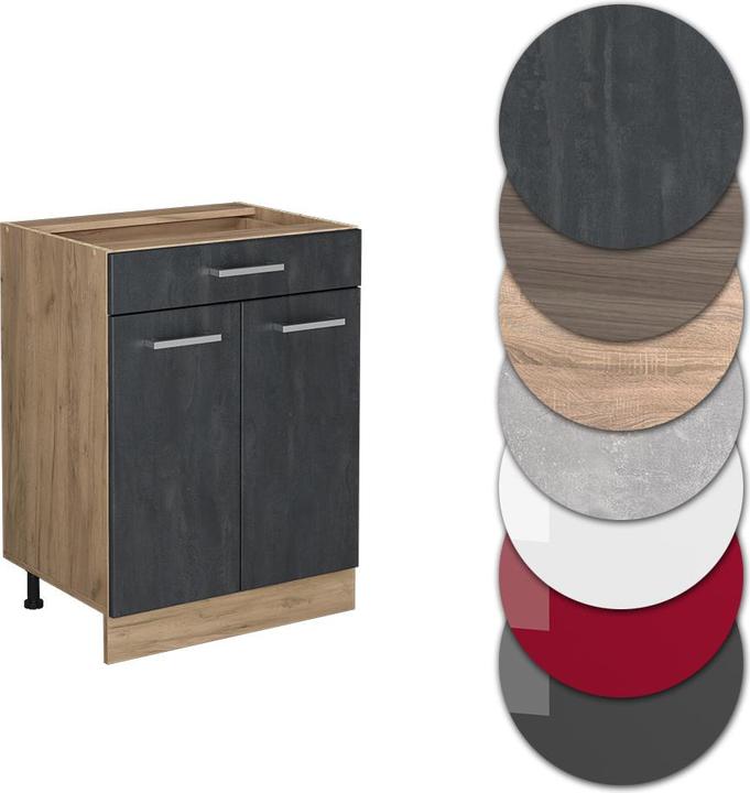 Rovere GoldkraftColore frontale: Nero-cemento