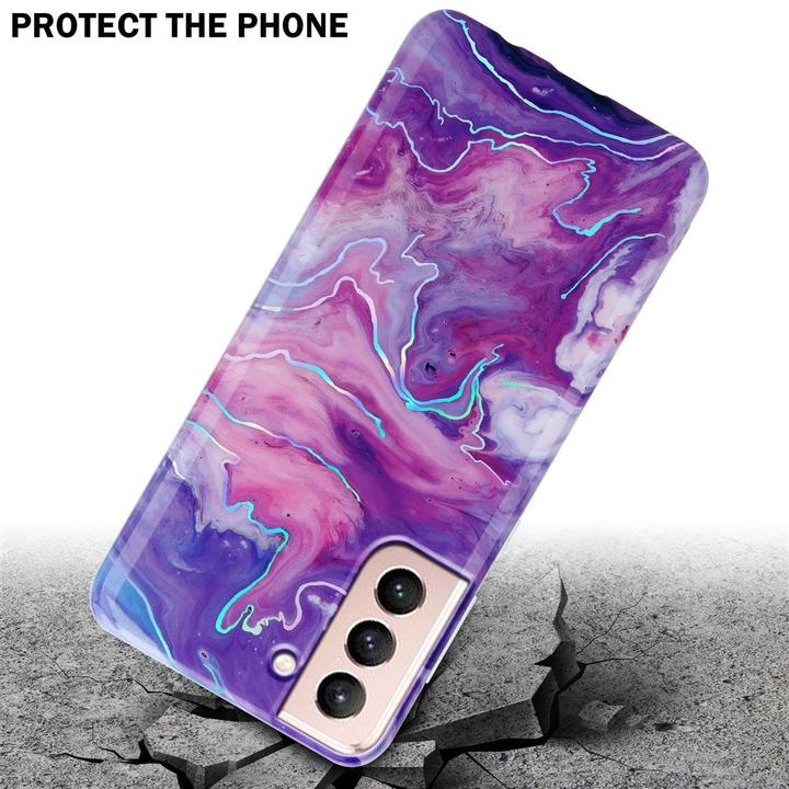 Image du produit Cadorabo Couverture IMD TPU Marbre coloré (Samsung Galaxy S21 5G)