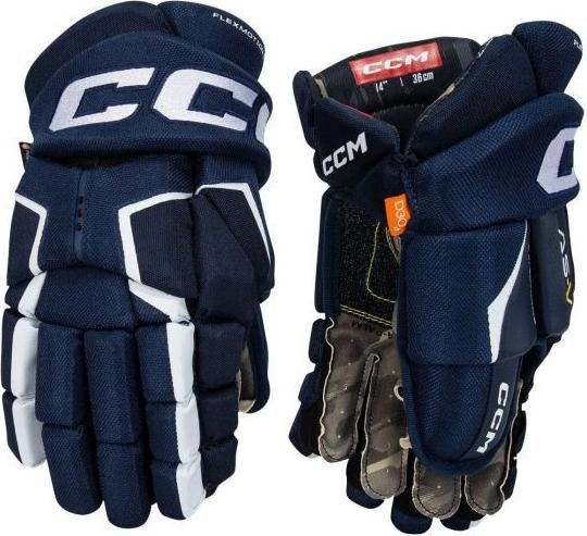 Actual product image CCM Tacks AS-V JR Hockey Gloves (12"/30 cm, White/Rdeča) (12)