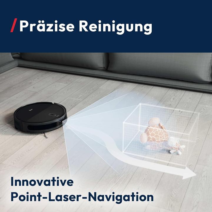 Produktbild Hoover Ultra-Thin Robot Vacuum and Mop with 5000 Pa Suction, Laser Navigation, 160-Min Runtime, Auto-Empty (5000 Pa, Wischtuch)