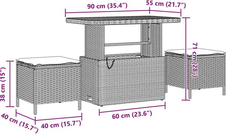 Produktbild vidaXL Lila
