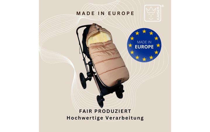 Produktbild Kaiser Baby Kaiser Thermo Fusssack mit Lammfelleinlage Sheepy, sand