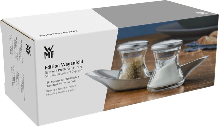 Actual product image WMF Wagenfeld "Edition" Salt-pepper-set (Salt, Pepper)