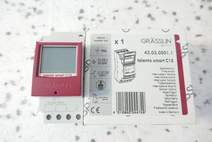 Produktbild Grässlin Timer Talento smart C15