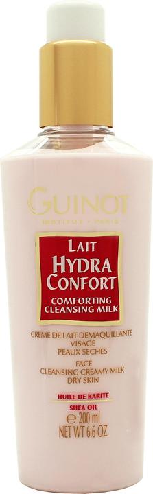 Image du produit Guinot Lait Hydra Confort Lait Nettoyant Confort à l'huile de karité 200ml (Lingettes nettoyantes pour le visage, 200 ml)