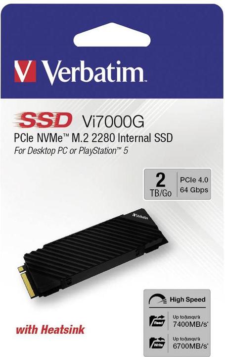 Actual product image Verbatim Vi7000 (2000 GB, M.2 2280)