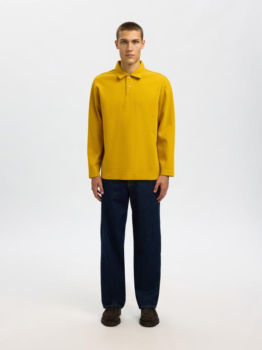 Produktbild Selected 100% Baumwoll Langarm-Poloshirt (S)