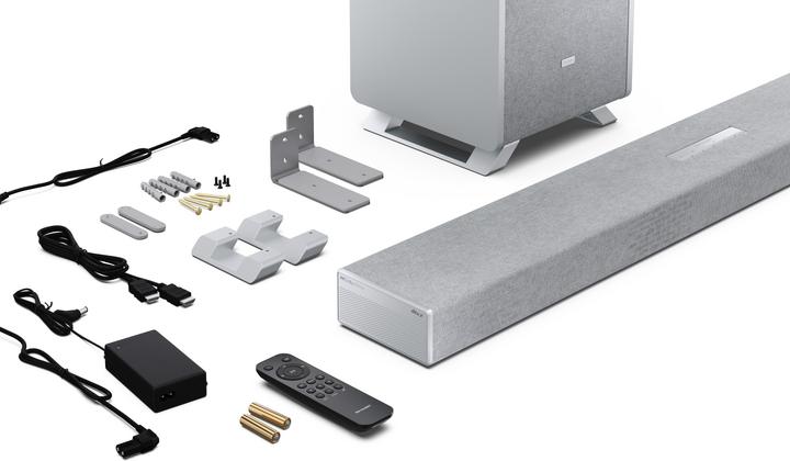 Produktbild Sharp Speakers HT-SBW53121(SL) Q 3.1.2 Dolby Atmos/ DTS:X Soundbar with Wireless Subwoofer, Silver | (182 W, 3.1.2 Kanal)