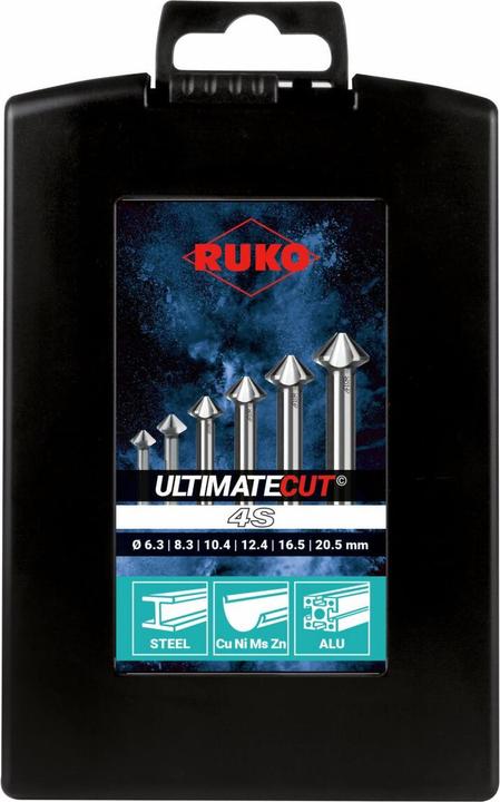 Actual product image Ruko Kegelsenker-Set (6.3, 8.3, 16.5 mm, 20.5 mm, 12.4 mm, 10.4 mm)