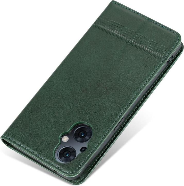 Image du produit Cover-Discount OPPO Reno8 Lite - Stand Flip Case Housse verte (Oppo Reno8 Lite)