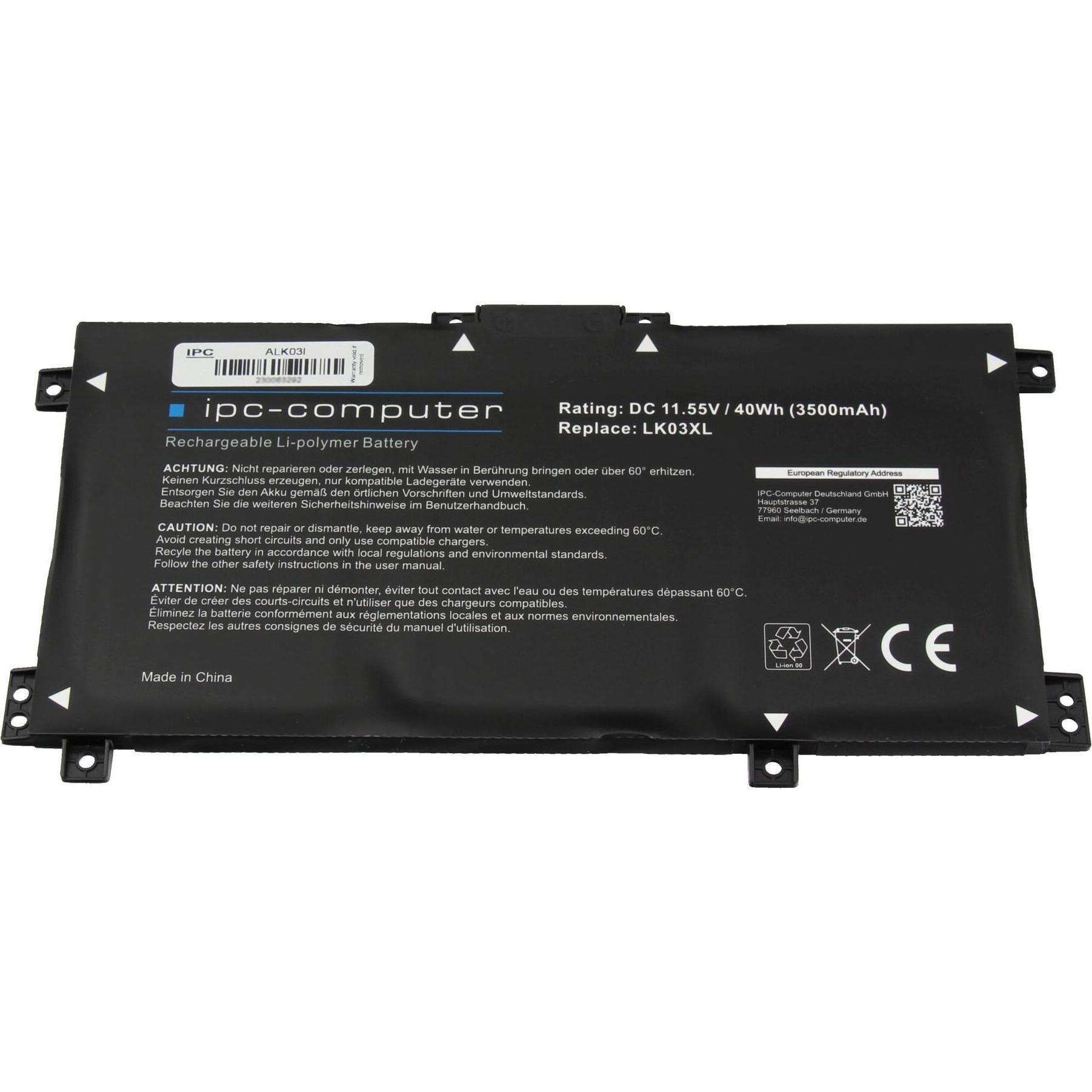 IPC LK03XL (3 Zellen, 3500 mAh), Notebook Akku