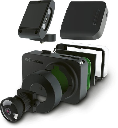 Produktbild TrueCam Rückwärtige Kamera für die M7 GPS Autokamera (Eingebautes Mikrofon, Bluetooth, GPS-Empfänger, Beschleunigungssensor, Eingebautes Display, Eingebaute Anzeige, WLAN, Full HD)