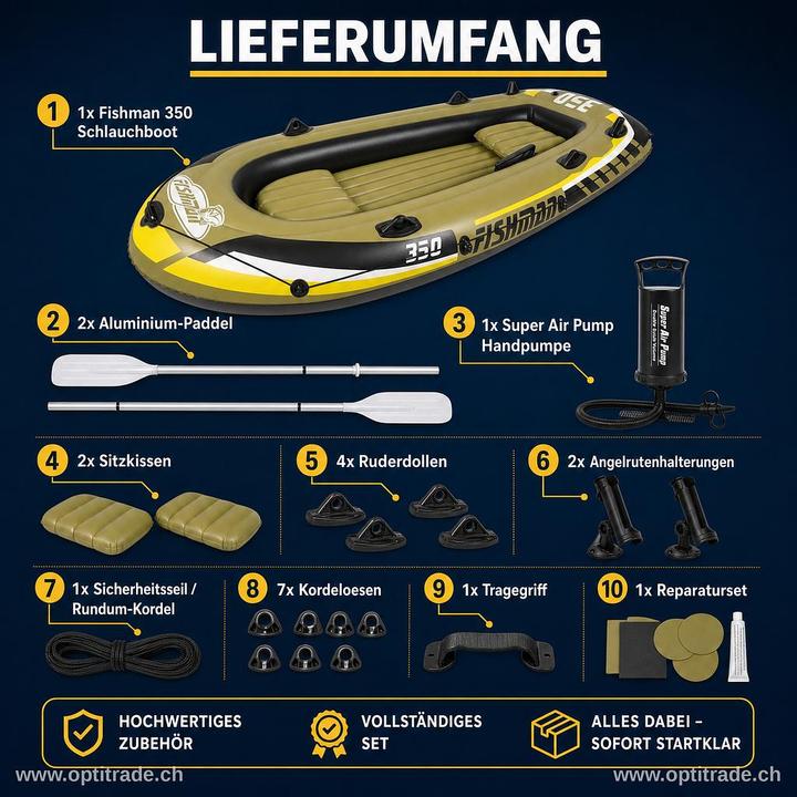 Produktbild Jilong Schlauchboot Fishman 350 (305 cm, 3 Personen)