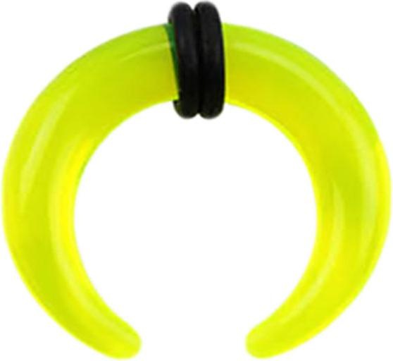 Actual product image Star Piercing Expanding sickle green transparent (without brass, Acrylic)