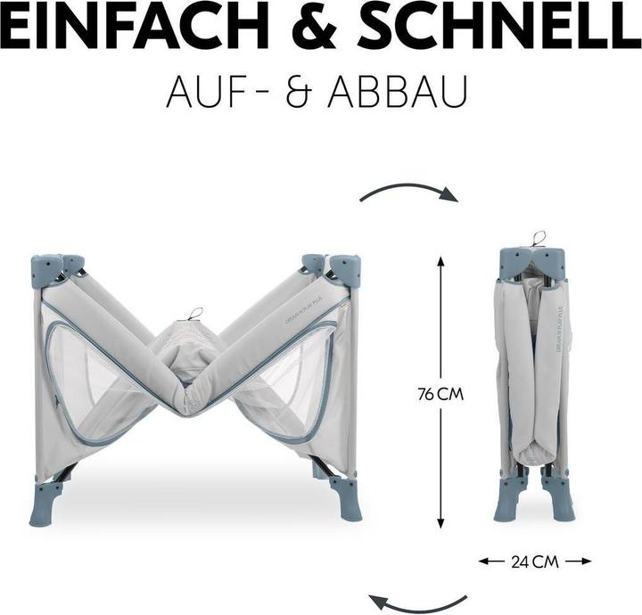 Actual product image Hauck Reisebetten Reisebett Set Dream N Play Plus inkl. Spielzelt (120 x 60 cm)