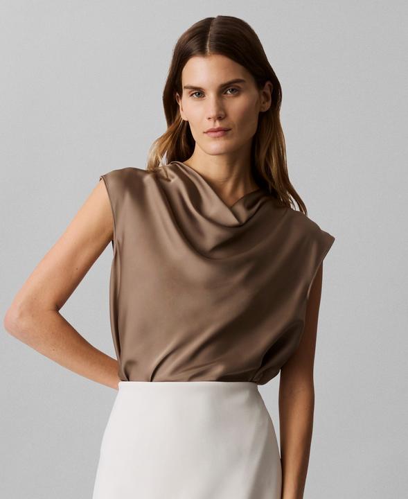 Immagine prodotto Calvin Klein Camicia Satinata con Scollo a Cappuccio e Collo a Cascata (36)