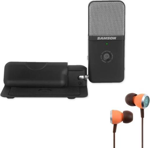 Produktbild Samson Mikrofon Go Mic Video USB Mikrofon mit Kamera und In-Ear-Hörer