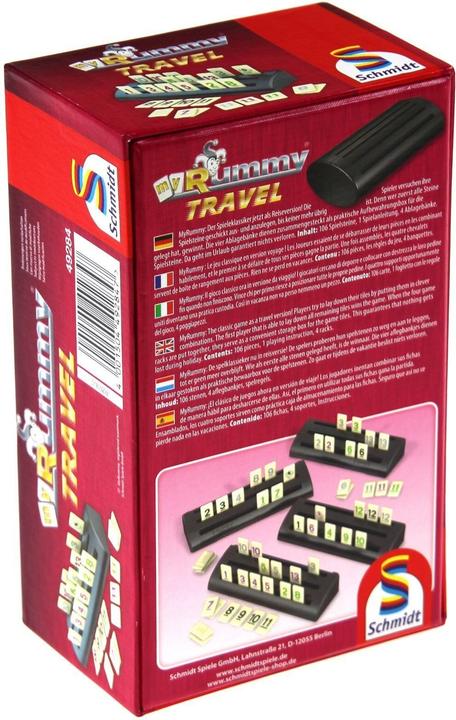 Actual product image Schmidt Spiele MyRummy Travel (German, French)