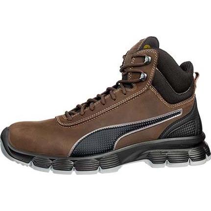 Puma, Sicherheitsschuhe, Condor brown mid S3 ESD SRC (S3, 39)