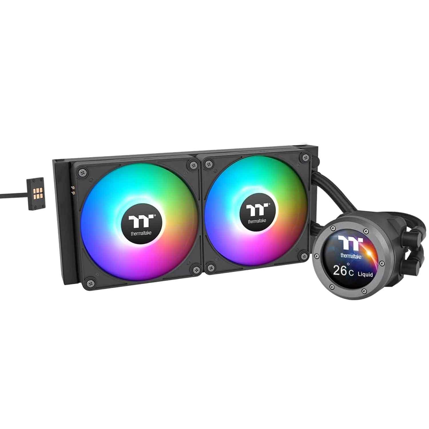 Thermaltake TH280 V2 Ultra EX ARGB Sync, Raffreddamento ad acqua CPU, Nero