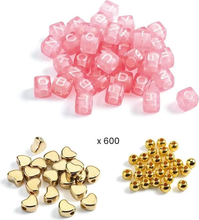 Produktbild Djeco Buchstabenperlen gold