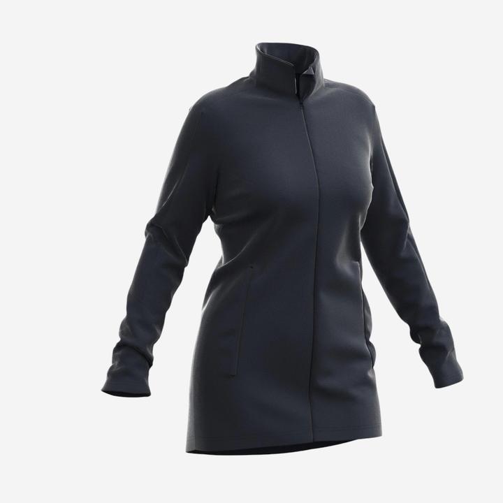 Produktbild Quechua Women's long hiking fleece, MH500 full-length zip black (XS)