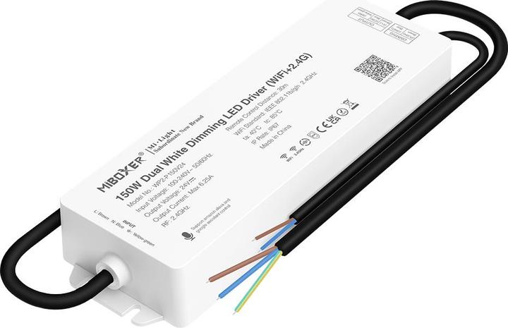 Milight Dimmable driver 24V 150W KW/WW radio + WLAN IP67