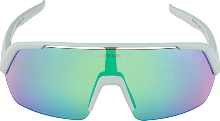Actual product image Alpina Sports Turbo Hr (Smoke-grey matt, Mirror Green)