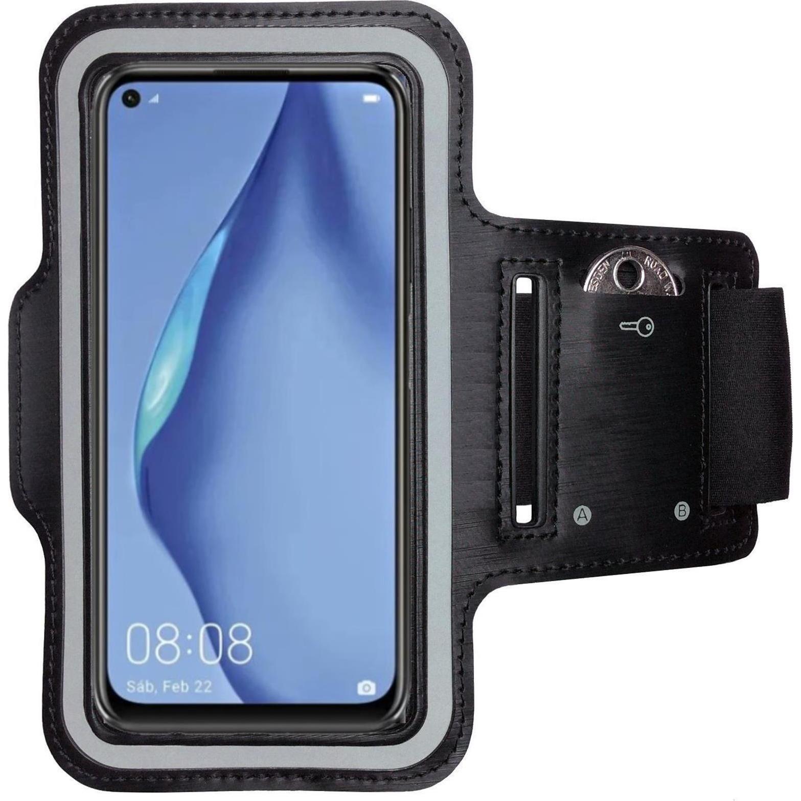 CoverKingz Sportarmband für Huawei P40 Lite, Smartphone Sportarmband, Schwarz