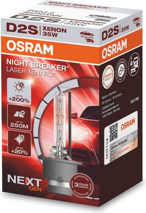 Actual product image Osram Xenarc Night Breaker Laser (D2S)