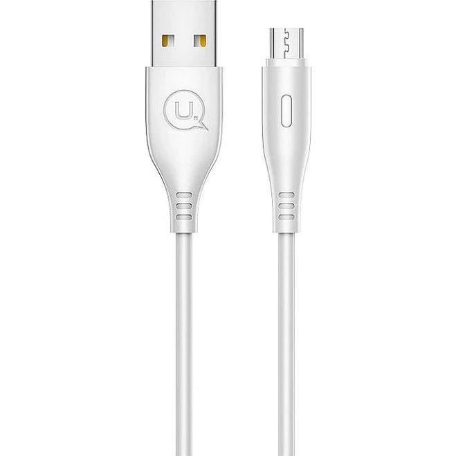 Usams Kabel U18 microUSB 2A Fast Charge 1m bialywhite SJ268USB02 USSJ268 (1 m, USB 2.0), USB Kabel
