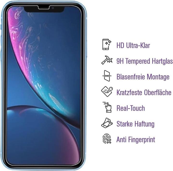 Produktbild Protectorking 1x UV Liquid Echtes Tempered 9H Panzerhartglas 3D KLAR (1 Stk., Apple iPhone XS Max)