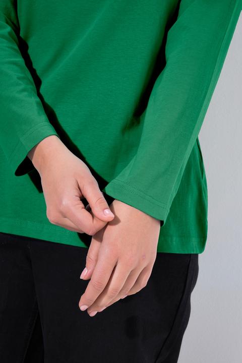 Produktbild Ulla Popken Shirt, Slim, Rundhalsausschnitt, Langarm (50, 52)