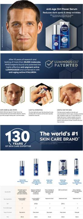 Actual product image Nivea Men Anti-Age Power (30 ml)