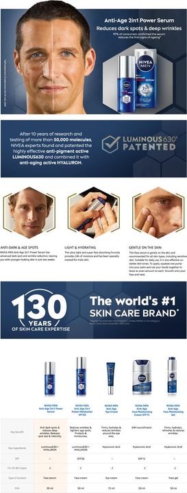 Actual product image Nivea Men Anti-Age Power (30 ml)