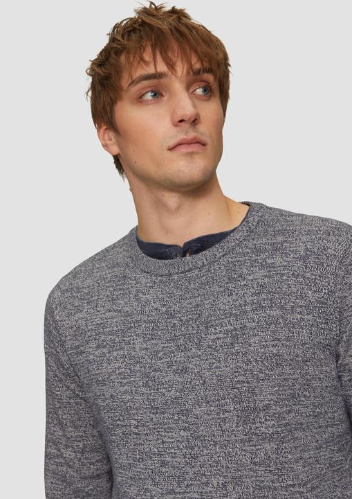 Produktbild s.Oliver Strickpullover Strickpullover in melierter Optik (XXL)