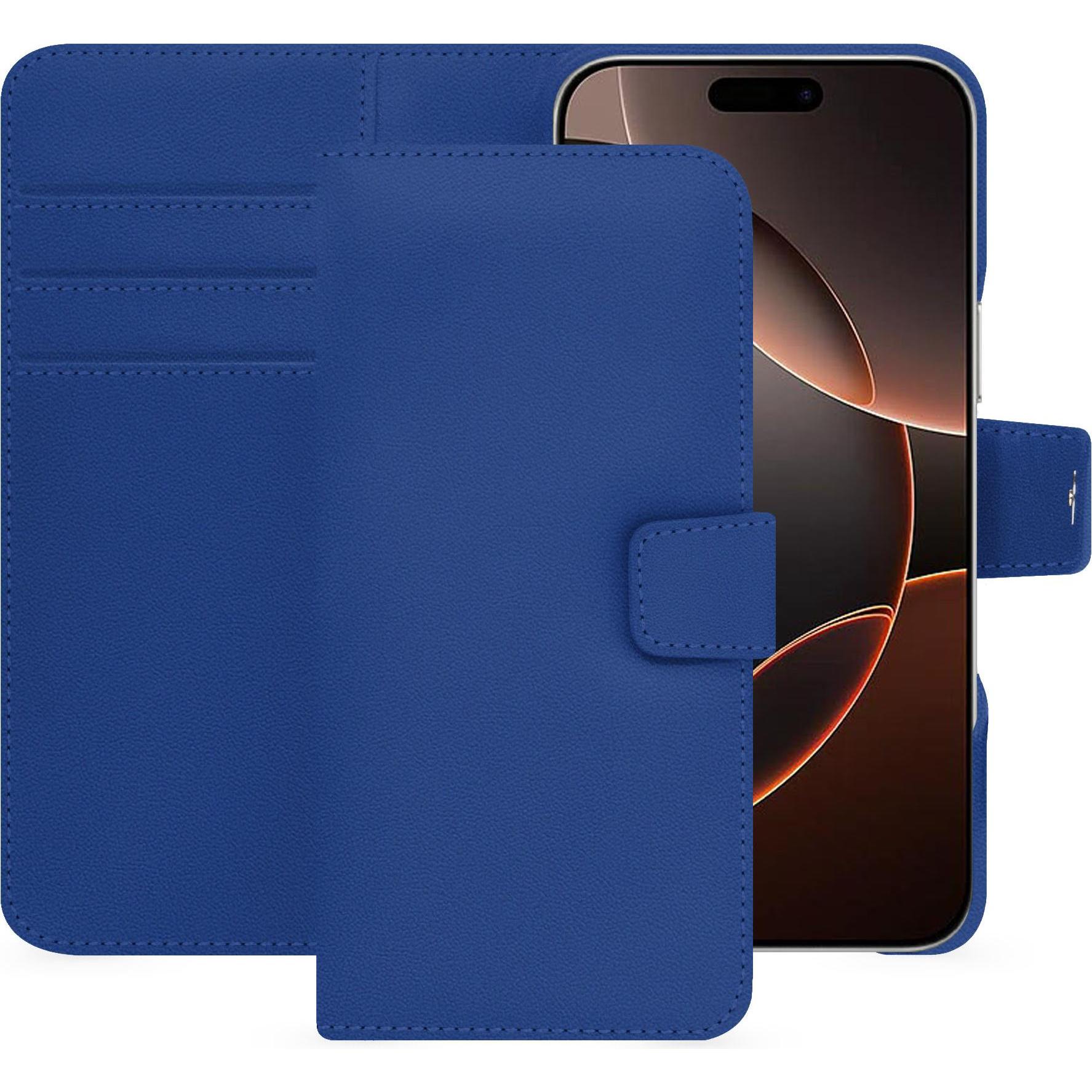 Noreve Lederschutzhülle Apple iPhone 16 Pro (Apple iPhone 16 Pro), Smartphone Hülle, Blau