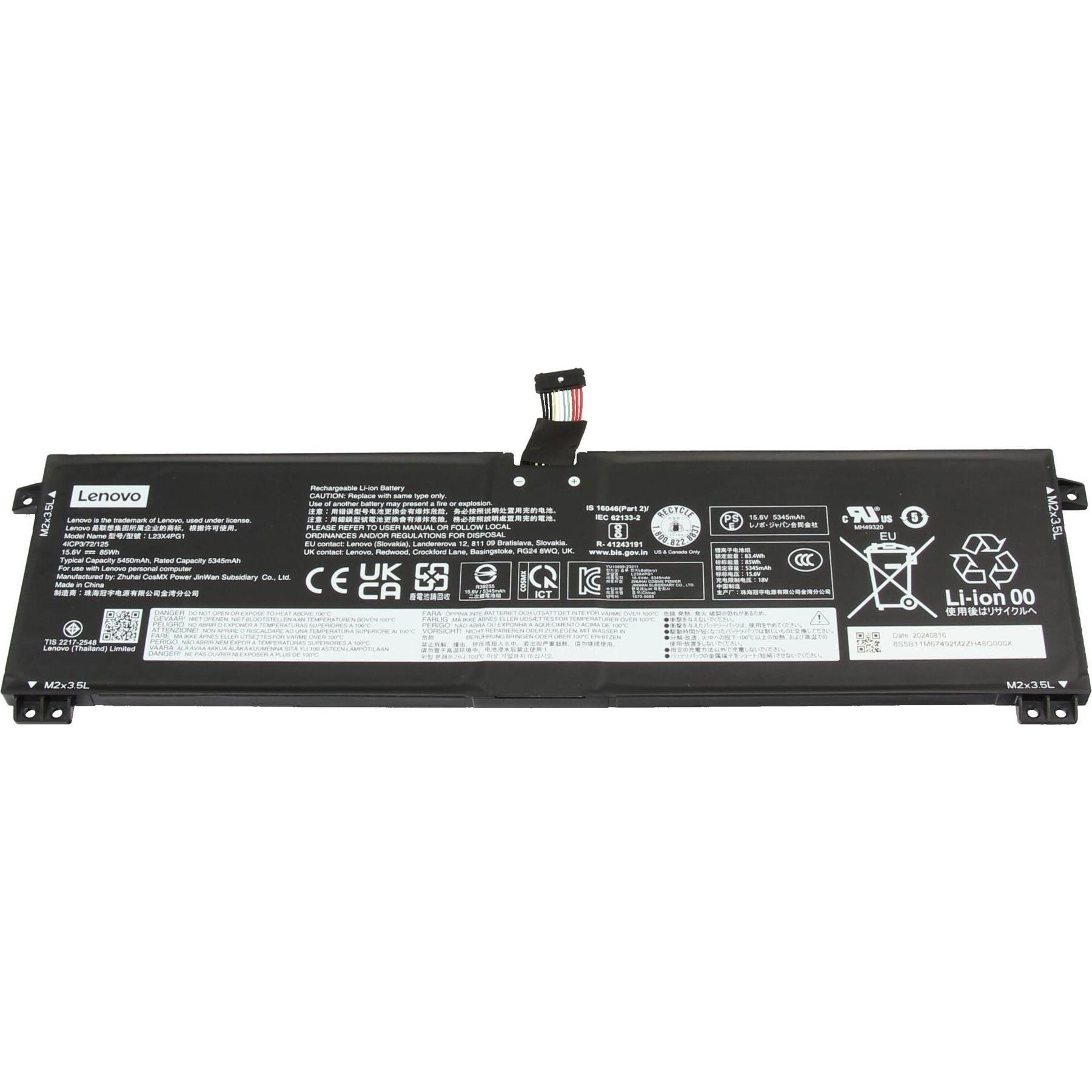 Lenovo 5B11M67492 (4 Zellen, 5450 mAh), Notebook Akku