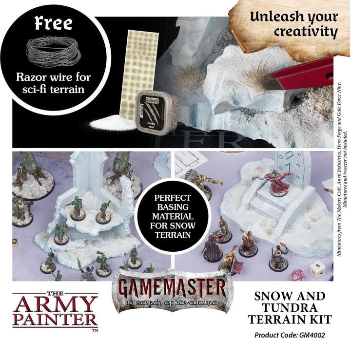 Actual product image Army Painter ARMG4002 - Gamemaster: Snow & Tundra Terrain Kit