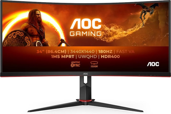Produktbild AOC CU34G2XP/BK (3440 x 1440 Pixel, 34")