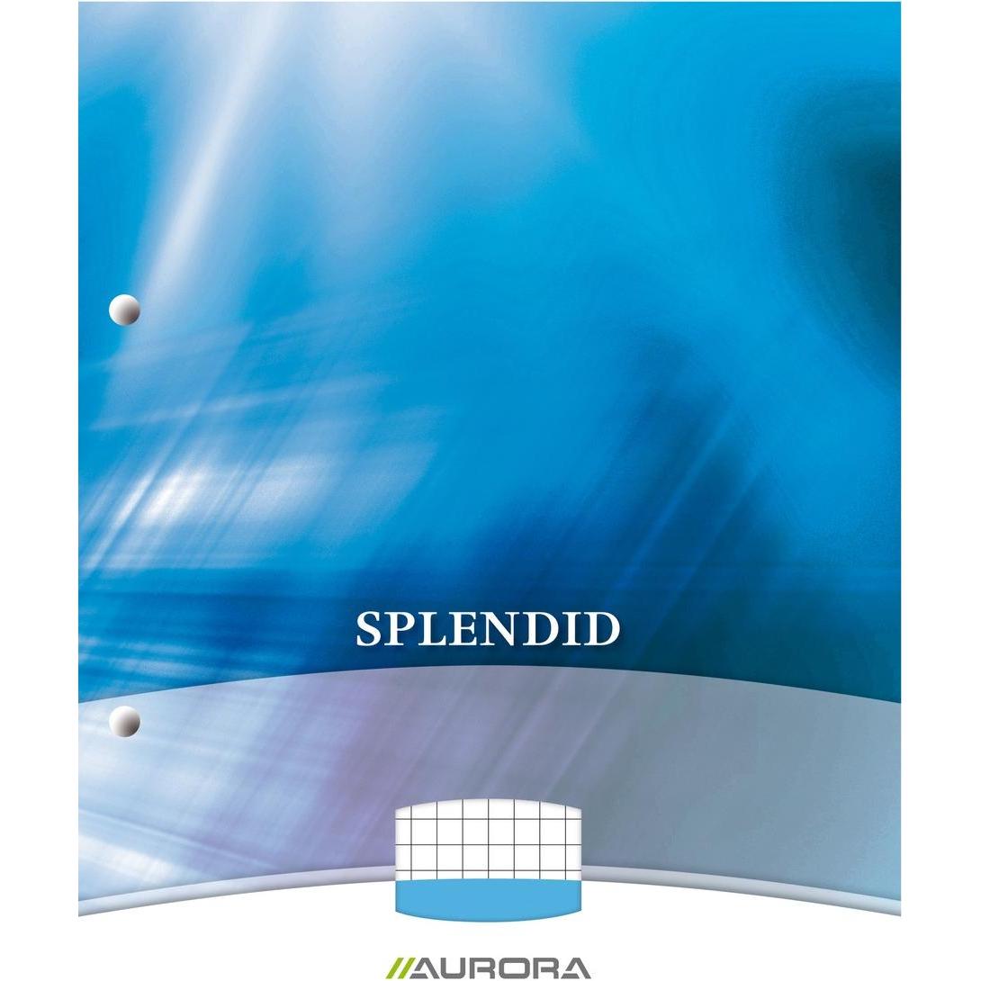 Thumbnail - Aurora Production, Heft + Block, Notizbuch AURORA Splendid Geleimt DIN A4 Kariert Papier Farbig sortiert 5 mm (210 x 297...